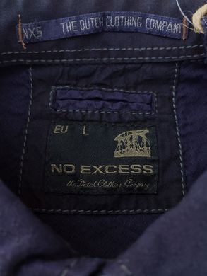 Чоловіча сорочка No Excess темно-синій L
