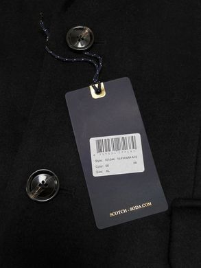 Мужское пальто Scotch&Soda с шерстью, черный XL