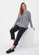 Женская блуза s.Oliver (Triangle) полосатая белый/синий plus size 50