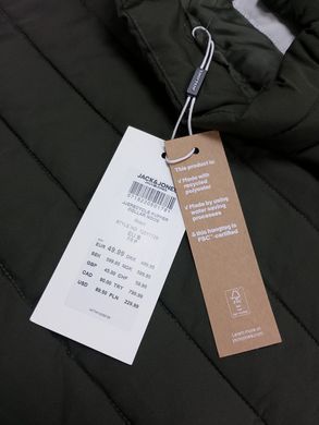 Мужская куртка Jack & Jones темно-оливковый S