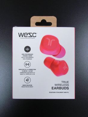 Беспроводные наушники Wesc True Wireless неоново-розовый