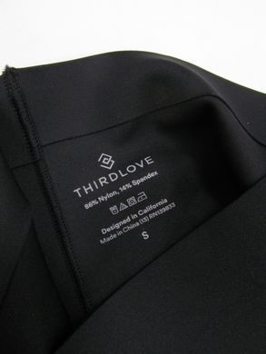 Жіночі трусики Thirdlove чорні високі стрінги з утяжкою S