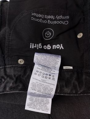 Джинси жіночі JJXX чорний варений джинс, MOM 25/32
