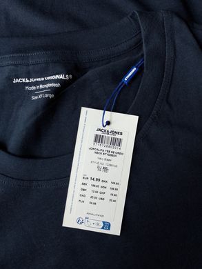 Футболка Jack&Jones темно-синій, принт пальми M