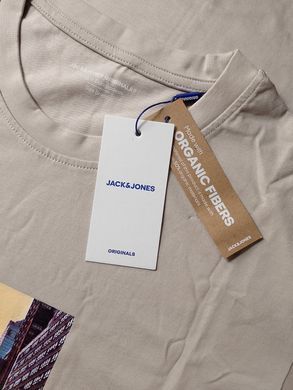 Футболка Jack&Jones бежевый, принт город S
