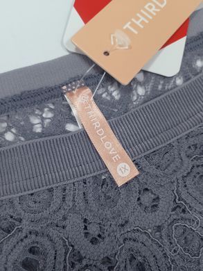 Кружевные трусики Thirdlove дымчатый Plus Size XL