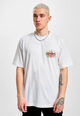Футболка чоловіча Jack & Jones білий, принт на спині персики
