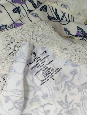 Трусики з мереживом Thirdlove квітковий орнамент L