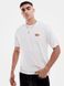 Мужская футболка Jack & Jones белая, абстрактный принт на спине XL