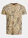 Футболка мужская Jack & Jones светло-коричневый, абстрактный орнамент M