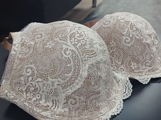 Бюстгальтер Thirdlove беж з мереживом, Lace Balconette Bra 44D