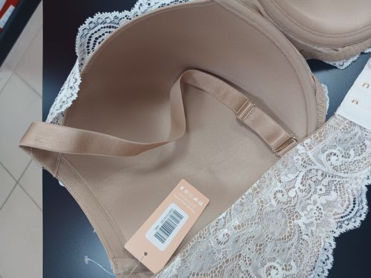 Бюстгальтер Thirdlove беж з мереживом, Lace Balconette Bra 44D