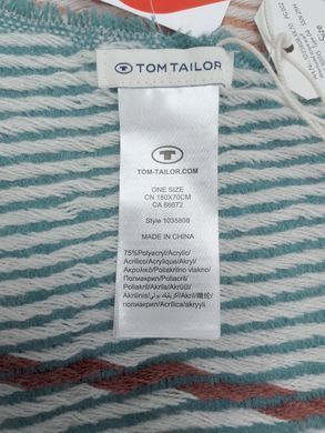 Структурований смугастий шарф Tom Tailor